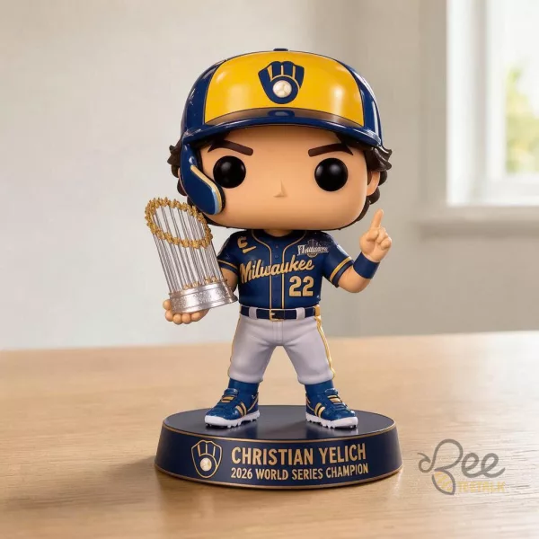 Funko Pop Milwaukee Brewers Christian Yelich 2026 World Series Champion Vinyl Figure