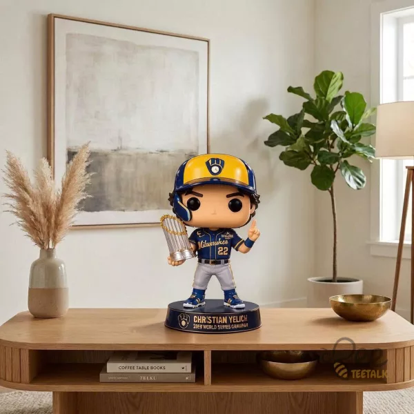 Funko Pop Milwaukee Brewers Christian Yelich 2026 World Series Champion Vinyl Figure
