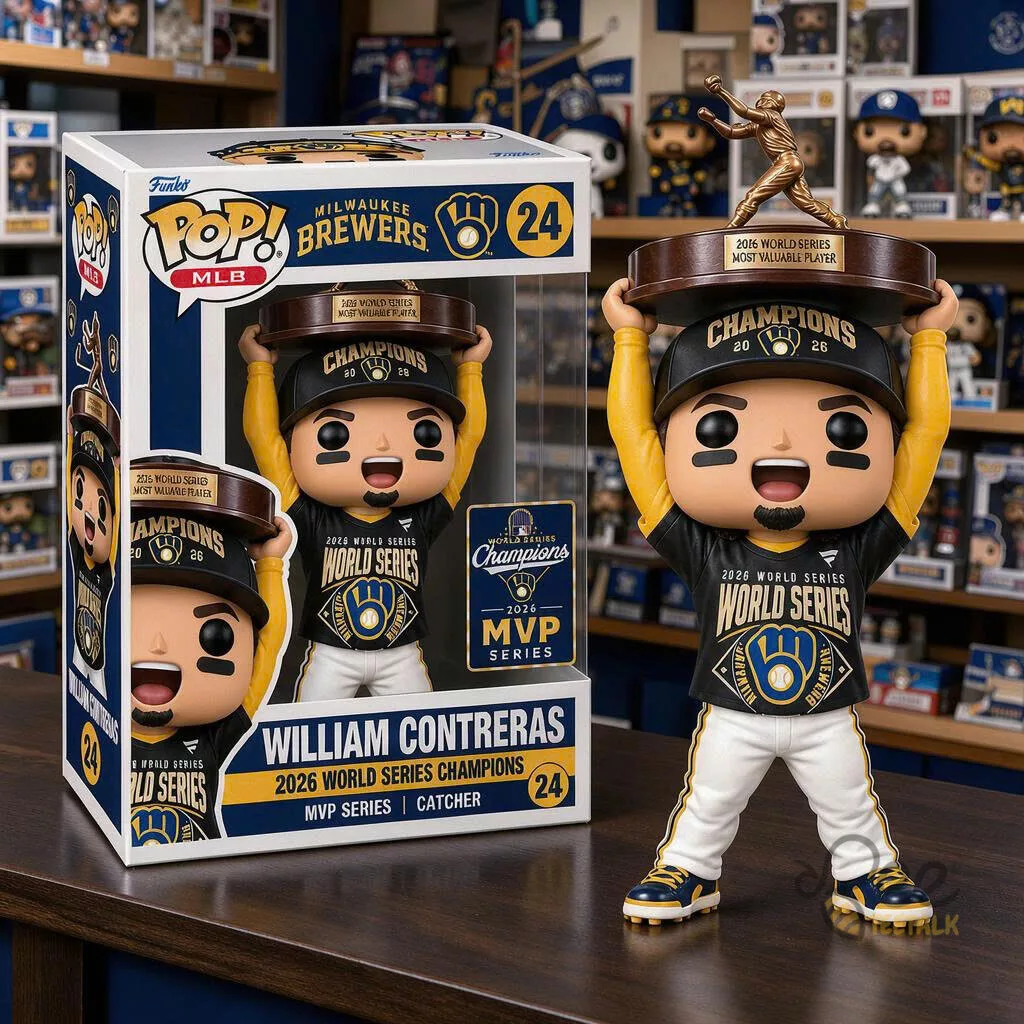 Funko Pop Milwaukee Brewers William Contreras MVP Vinyl Figure 4 Funko Pop Milwaukee Brewers William Contreras MVP Vinyl Figure