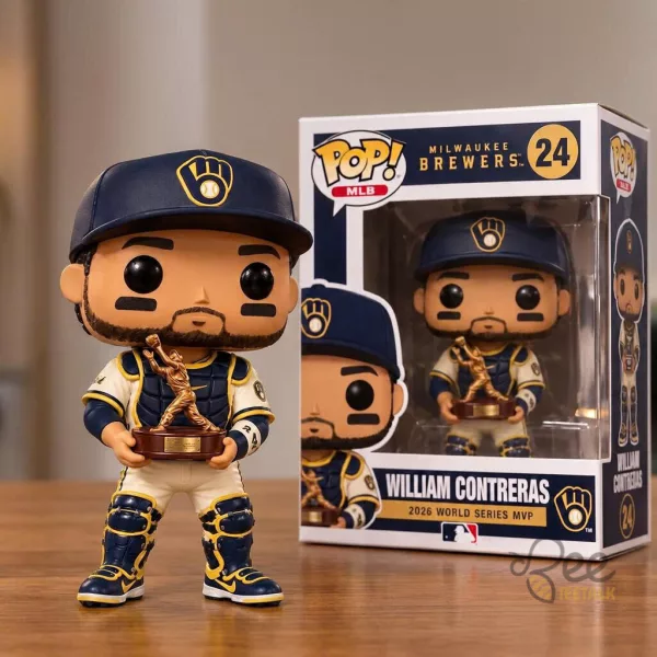 Funko Pop Milwaukee Brewers William Contreras 2026 World Series MVP Catcher Vinyl Figure