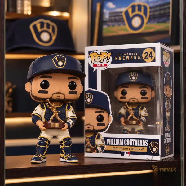 Funko Pop Milwaukee Brewers William Contreras 2026 World Series MVP Catcher Vinyl Figure
