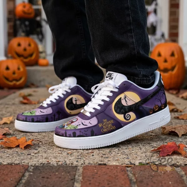 Disney's The Nightmare Before Christmas Jack Skellington Halloween Nike Air Force 1 Shoes