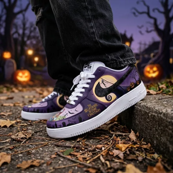 Disney's The Nightmare Before Christmas Jack Skellington Halloween Nike Air Force 1 Shoes