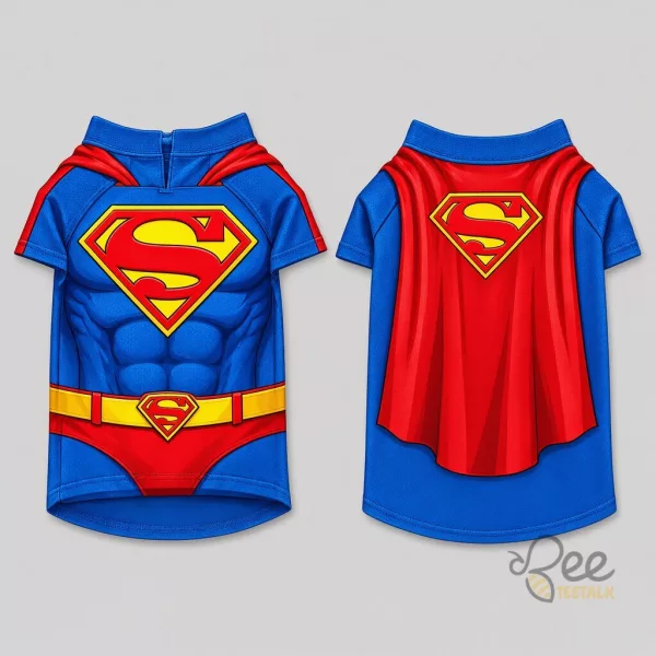 Superman Cosplay Hockey Jersey Shirt for Pet Near Me Last Minute Halloween Costume for Dog Cat