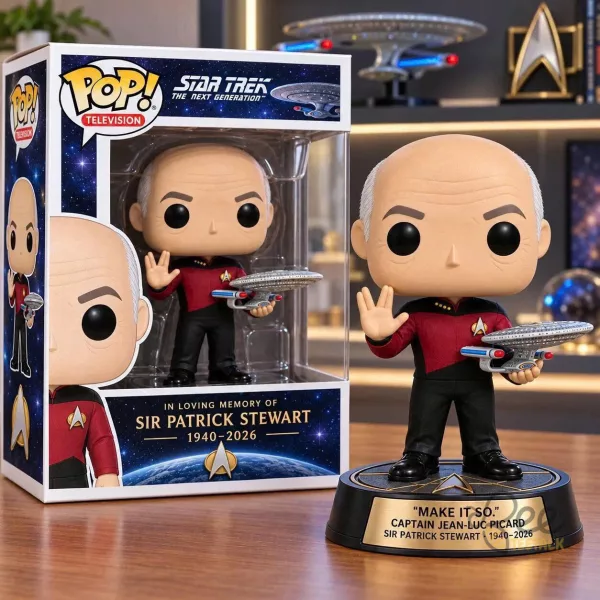 Funko Pop Star Trek Sir Patrick Stewart Captain Jean-Luc Picard Vinyl Figure